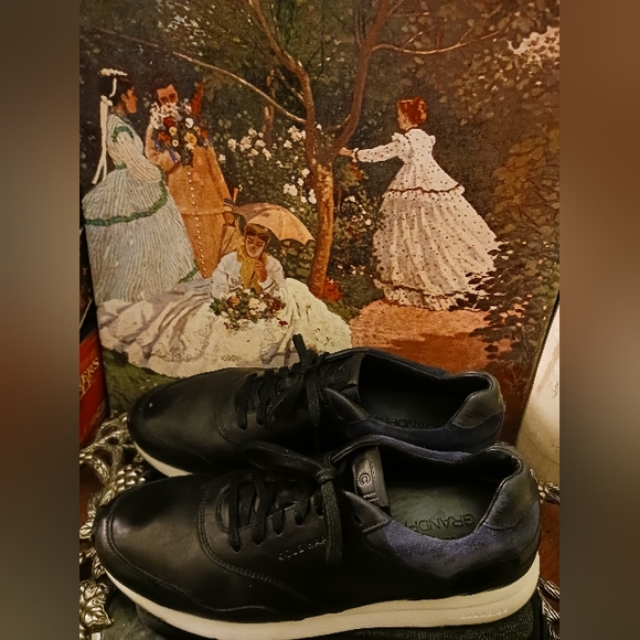 👞👞Cole Haan C263383 Mens Grand Pro Tennis Sneaker Shoes Black Leather,10.5M - Picture 8 of 9